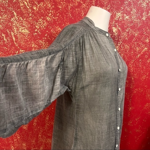 JOSH PODOLL Organic Cotton Ombré Top Blouse Shirt XS - Picture 8 of 16